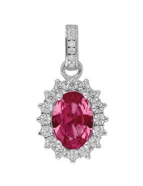 Charm Circular Brosway Fancy Passion Ruby De Plata P 925 Zirconia