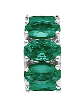 Charm Circular Brosway Fancy Life Green De Plata P 925 Zirconia