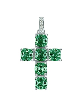 Charm De Cruz Brosway Fancy Life Green De Plata P 925 Zirconia