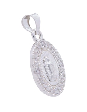 Dije ovalada Boscaini virgen de guadalupe de plata P 925
