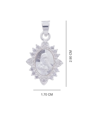 Dije ovalada Boscaini sagrado corazón de plata P 925