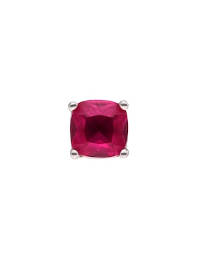 Arete Corto Brosway Fancy Passion Ruby De Plata P925 Acabado Brillante Zirconia