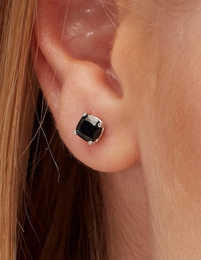 Aretes cuadrados Brosway Fancy Mystery Black de plata P 925 con acabado brillante zirconia