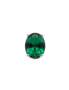 Arete Corto Brosway Fancy Life Green De Plata P925 Acabado Brillante Zirconia