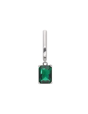 Arete Corto Brosway Fancy Life Green De Plata P925 Acabado Brillante Zirconia