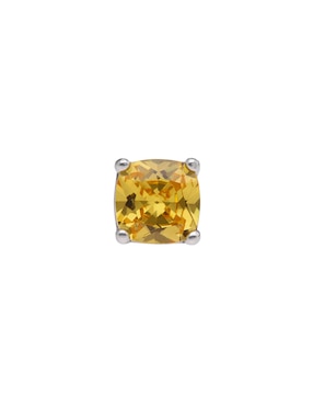 Arete Corto Brosway Fancy Energy Yellow De Plata P925 Acabado Brillante Zirconia