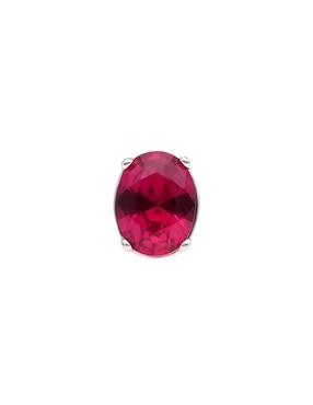 Arete Corto Brosway Fancy Passion Ruby De Plata P925 Acabado Brillante Zirconia