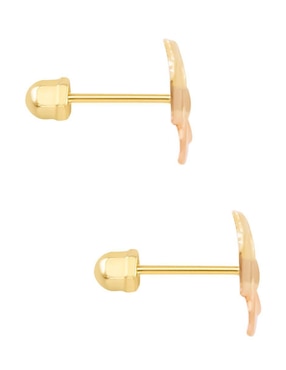 Broqueles de flor Oro Angelus de oro con acabado brillante