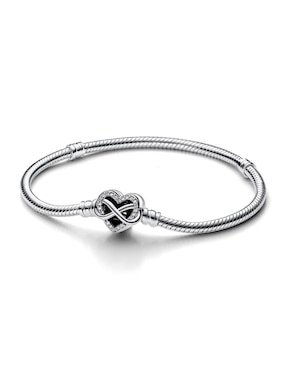 Brazalete Pandora de plata con zirconia cúbica p 925