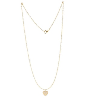 Collar con dije de corazón Oro Angelus
