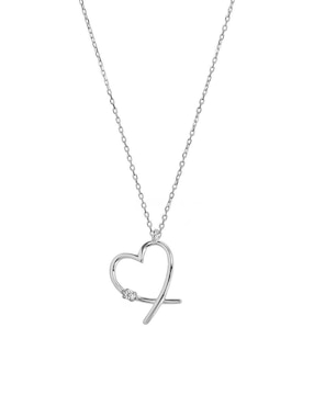 Collar De Corazón Sofia Blum De Plata P925