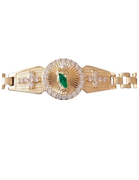 Brazalete Maria Almudena de baño de oro 18 K