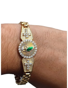 Brazalete Maria Almudena de baño de oro 18 K