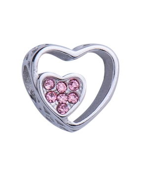 Charm De Corazón Luckyly Zirconia Cúbica