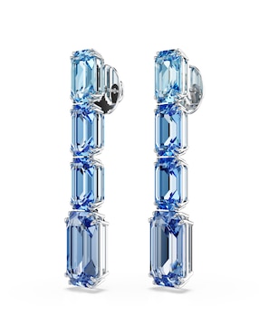 Aretes octagonales Swarovski Millenia con acabado brillante