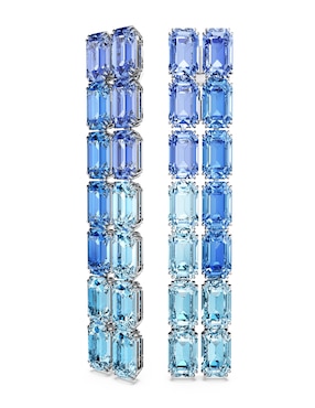 Aretes rectangulares Swarovski Millenia con acabado brillante