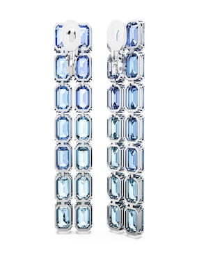 Aretes rectangulares Swarovski Millenia con acabado brillante