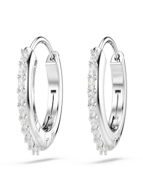 Aretes de aro circulares Swarovski Matrix con acabado pavé