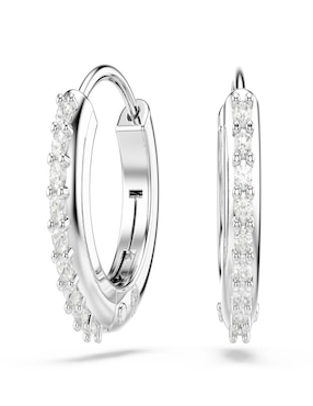 Aretes de aro circulares Swarovski Matrix con acabado pavé