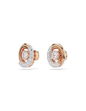 Aretes circulares Swarovski Dextera con acabado brillante