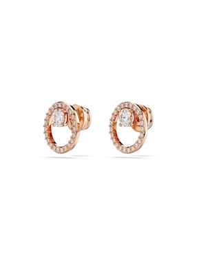 Aretes circulares Swarovski Constella con acabado brillante