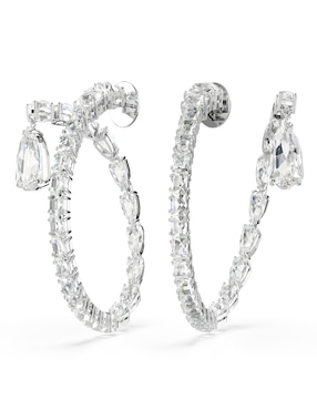 Aretes Swarovski Matrix con acabado brillante