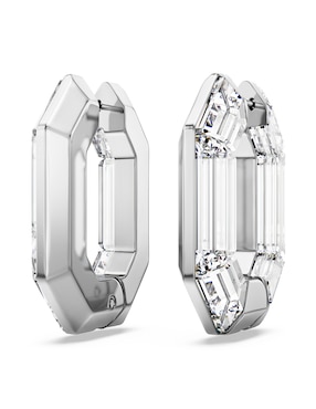 Arracadas octagonales Swarovski Lucent con acabado brillante