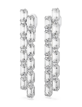 Aretes octagonales Swarovski Millenia con acabado brillante