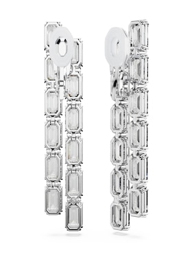 Aretes octagonales Swarovski Millenia con acabado brillante