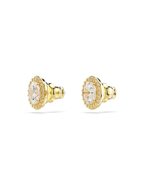 Broqueles circulares Swarovski Una con acabado brillante