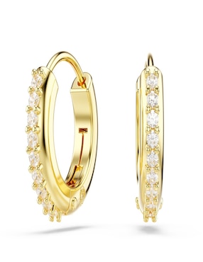 Aretes de aro circulares Swarovski Matrix con acabado pavé zirconia