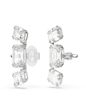 Aretes octagonales Swarovski Millenia con acabado brillante