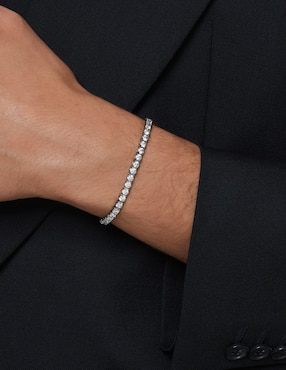 Pulsera Swarovski con swarovski Matrix acabado baño de rutenio