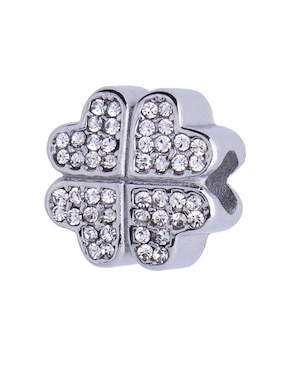 Charm De Trébol Luckyly Trébol Clover Zirconia Cúbica