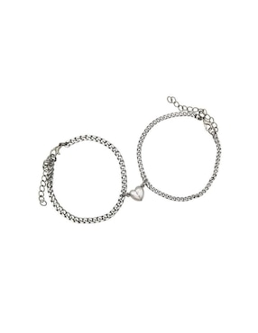 Set Pulsera Clepsidra Con Acabado Lustre