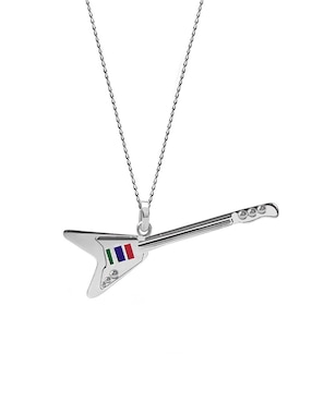 Colgante Y Dije de guitarra Cometa de plata P 925