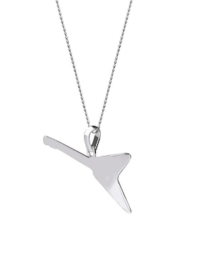 Colgante Y Dije de guitarra Cometa de plata P 925