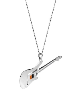 Colgante Y Dije de guitarra Cometa de plata P 925