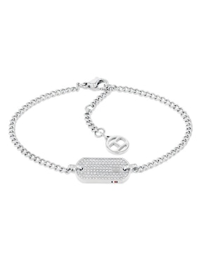 Brazalete Tommy Hilfiger con acabado brillante
