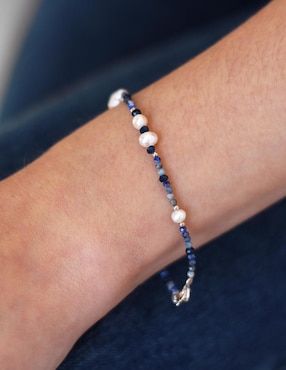 Pulsera Anante de plata con lapislázuli p 925 Terra