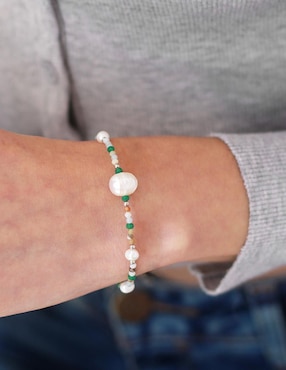 Pulsera Anante de plata con amazonita p 925 Terra