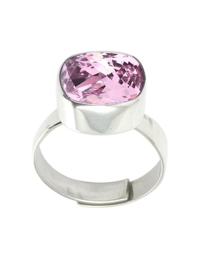 Anillo cuadrado Zvezda Cushion P 925 de plata cristal brillante