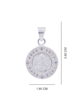 Dije redondo Boscaini cristo de plata P 925
