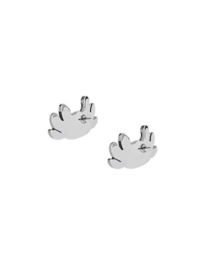 Aretes Ajolote Cometa de plata P 925 con acabado plateado