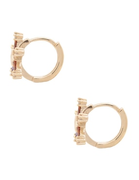 Aretes de estrella Oro Angelus con acabado brillante zirconia