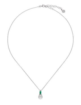 Collar con dije de esfera Majorica Selene de plata P 925