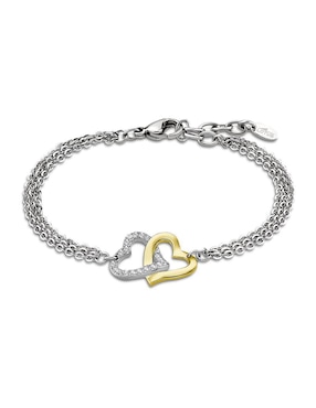 Pulsera Lotus Style Woman´s Heart Con Acabado Brillante