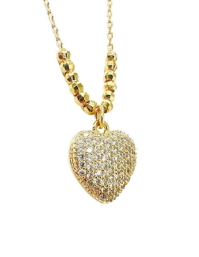 Collar De Corazón Zvezda 18 K