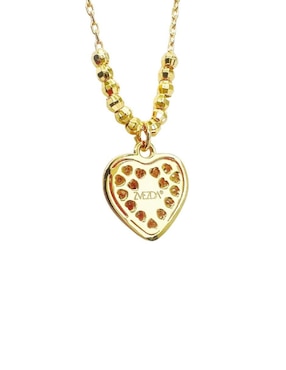 Collar de corazón Zvezda de baño de oro 18 K