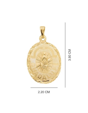 Collar con dije ovalado Oro Angelus